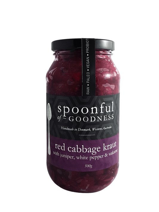 Red Cabbage Kraut - shop_name - Spoonful of goodness